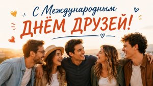 С днём друзей! Самая лучшая музыкальная открытка.