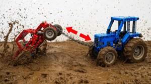 Сумасшедшая битва машинок LEGO Technic на грязной местности #Умное Лего