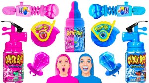 Красно-Синий Челлендж #4 # Едим продукты одного цвета целый день с BooBoom Challenge