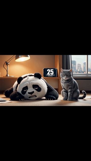 Панда и кот с секретом
