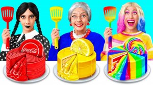 Кулинарный Челлендж# Уэнсдей Против Бабушки # Съедобная Битва от Fun Teen