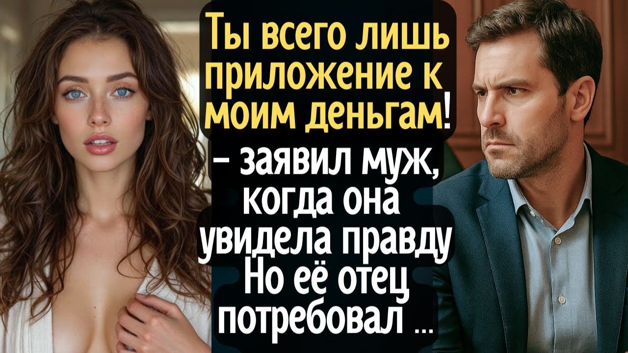 Ты лишь приложение к моим деньгам! - заявил муж, когда она увидела правду. Но её отец потребовал... смотреть онлайн