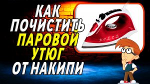 Как почистить паровой утюг от накипи