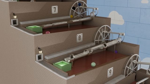 Залипательная гонка шариков Испытание на прочность и баланс (HD)