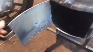 печка из газовых баллонов в баню