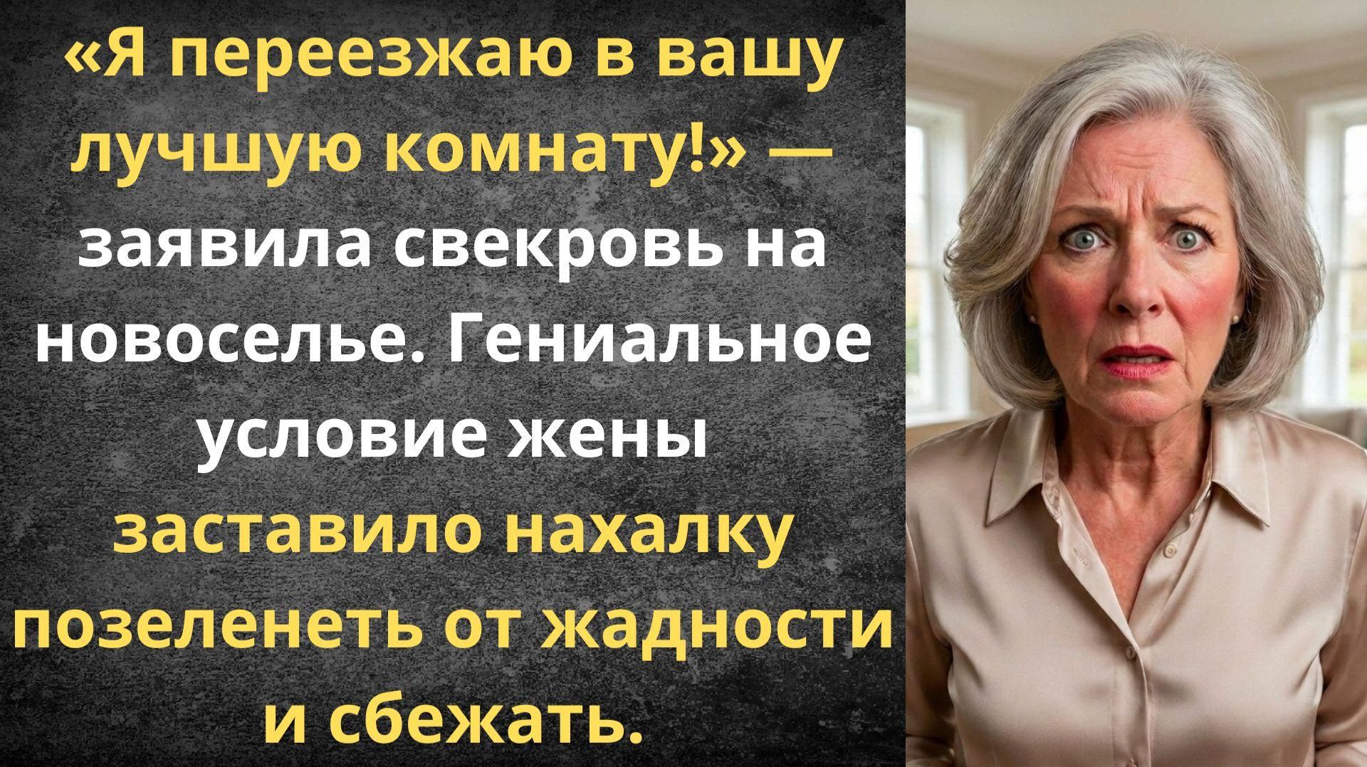 Свекровь решила переехать на всё готовое | Истории из жизни
