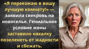 Свекровь решила переехать на всё готовое | Истории из жизни