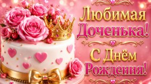 С Днём Рождения, Любимая Доченька! 💖 Душевное Поздравление