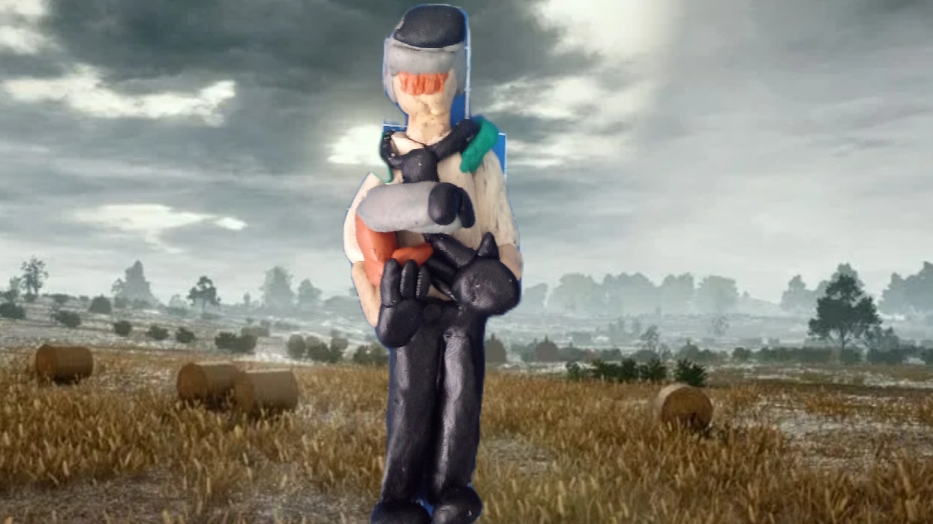 слепил персонажа из Pubg