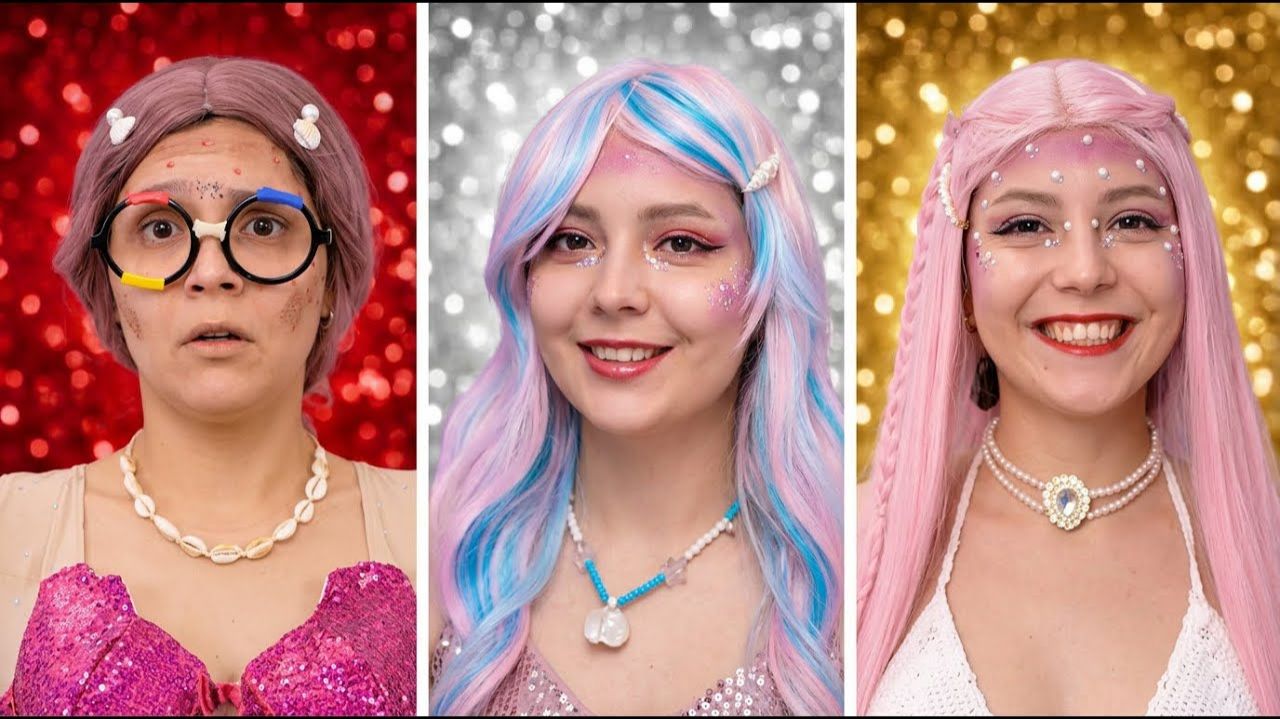От NERD Mermaid до QUEEN Mermaid ✨ Преображение для Короля Русалок смотреть онлайн