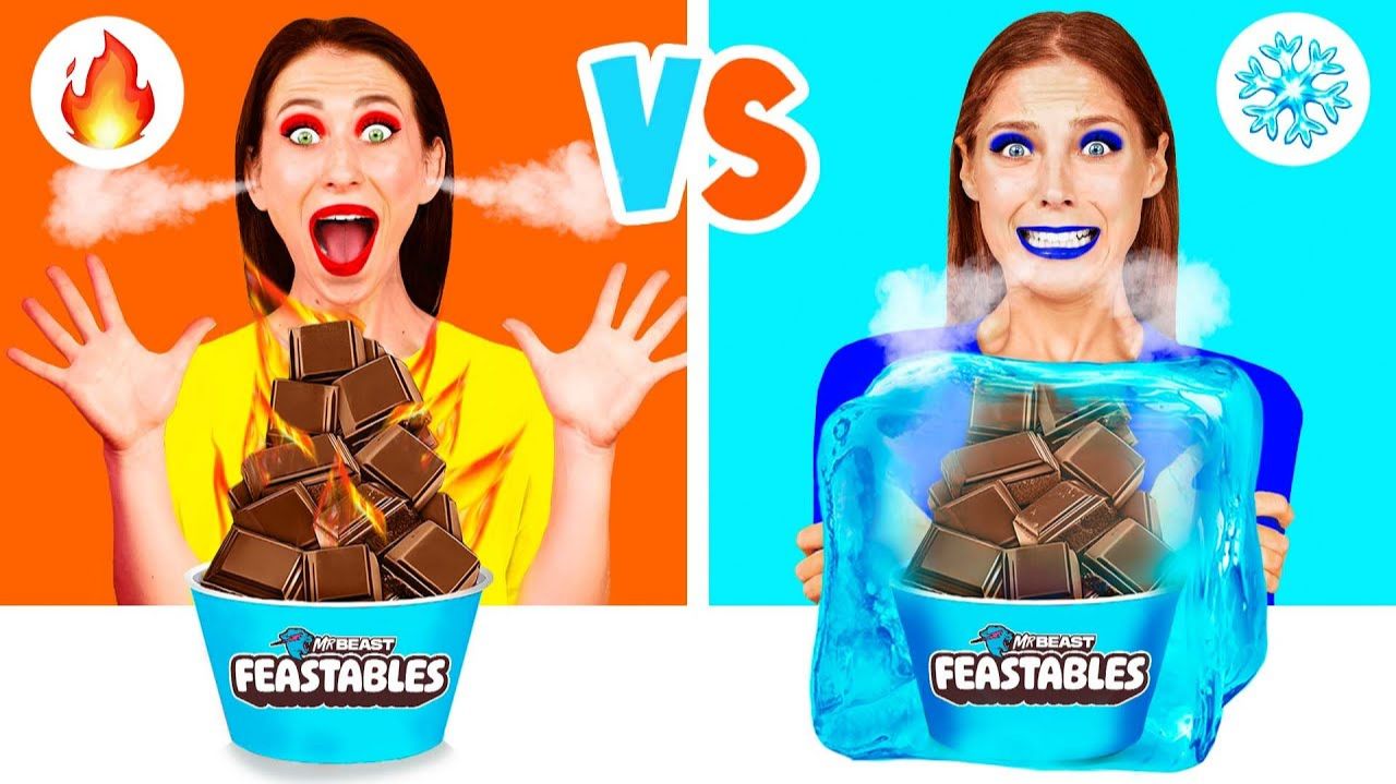 Холодная или Горячая Еда Челлендж # Битвы с Едой от Fun Teen смотреть онлайн