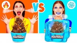 Холодная или Горячая Еда Челлендж # Битвы с Едой от Fun Teen