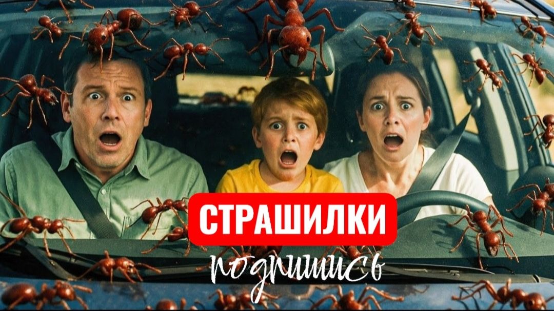 Гигантские муравьи захватили дорогу — спасательная миссия начинается . СТРАШИЛКИ.