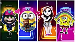МУЛЬТИКИ ИГРЫ ДЛЯ ДЕТЕЙ Тоtalking Том против Анджелы, Миньонов, Марио и Спанч Боба 🎮🔥