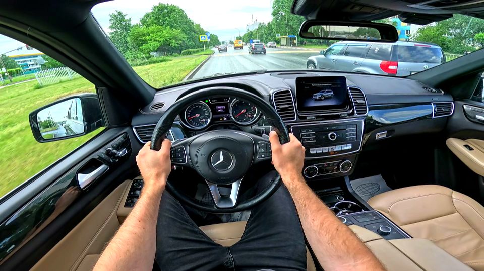 2019 Mercedes-Benz GLS350d 4Matic X166 POV TEST DRIVE смотреть онлайн