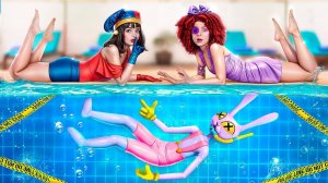 Кто убил Джекса в аквапарке# Pomni стала детективом! The Amazing Digital Circus!