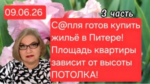 3 часть. С@пля готов купить жильё в Питере ❗️Площадь квартиры зависит от высоты потолка🤪❗️