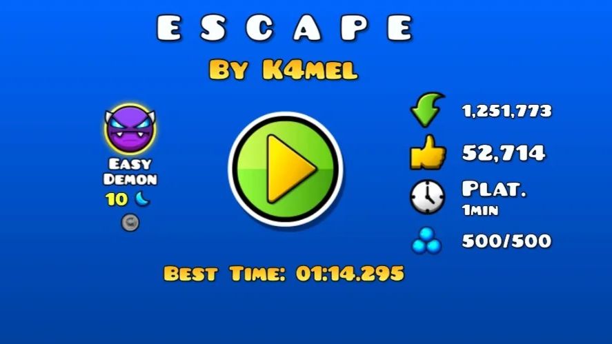 E.S.C.A.P.E by K4mel (easy Demon) смотреть онлайн