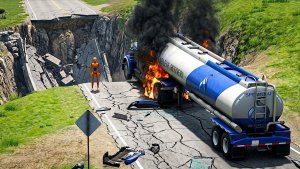 МАШИНЫ И ГИГАНТСКАЯ ЯМА Челлендж #2 в BeamNG Drive! 🚗💥