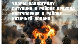 Новости СВО Сегодня-Удары Павлограду Ситуация в районе Орехова Наступление в районе Казачьей Лопани