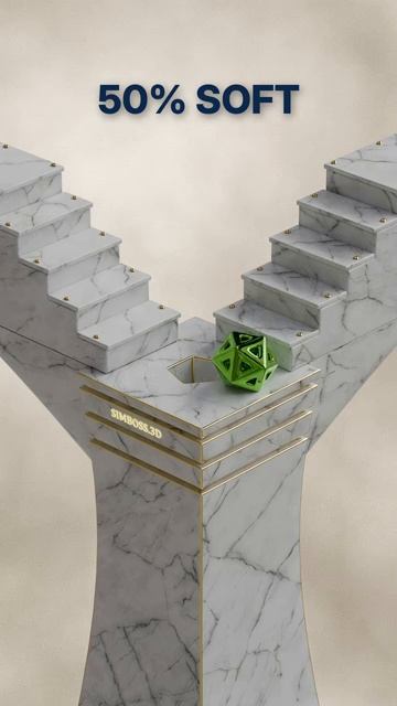 0_ vs 100_ Softness_ Green and Red Jelly Shapes x Marble Staircase смотреть онлайн