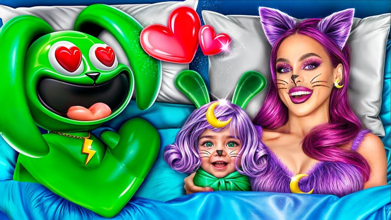 Кетнеп и Хоппи ПОЖЕНИЛИСЬ# Poppy Playtime 3! Как стать Catnap! смотреть онлайн