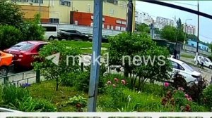 Момент взрыва авто в Балашихе