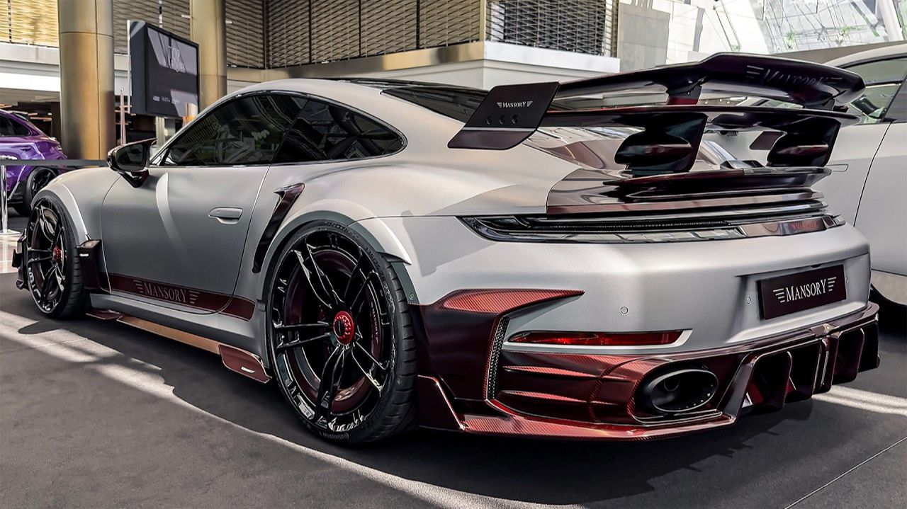 Porsche 911 Turbo S 2027 года от MANSORY — обзор интерьера и экстерьера. смотреть онлайн