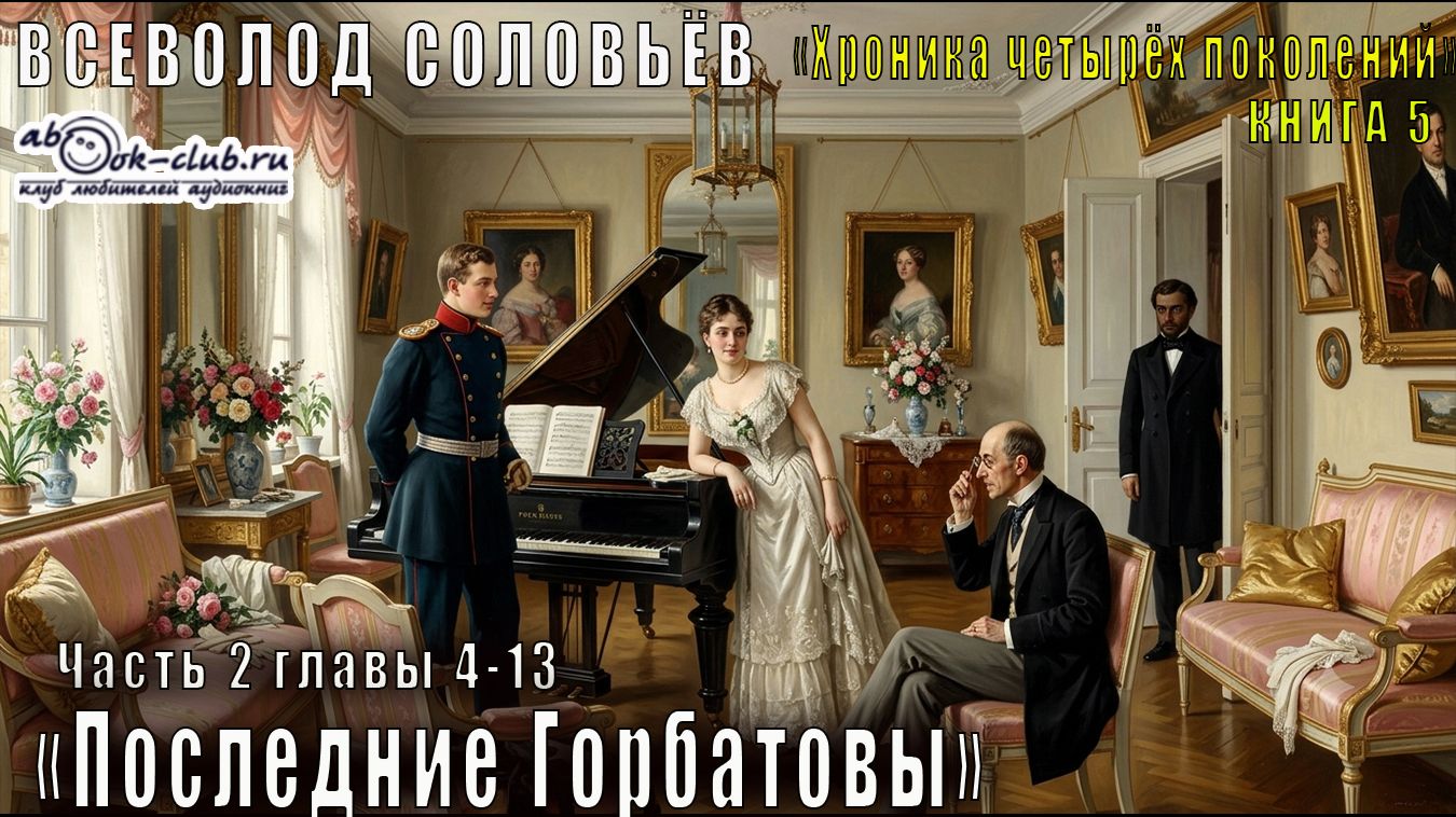 Всеволод Соловьёв "Хроника четырёх поколений" кн. 5 "Последние Горбатовы" Часть 2, главы 4–13
