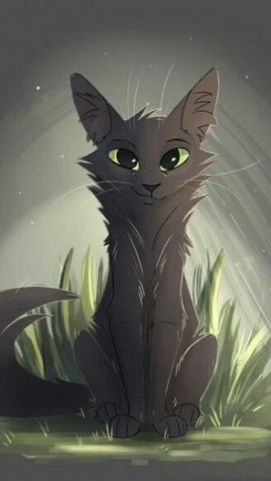 Эдит с Остролистой по просьбе Звездной Луны , Что Встает После Заката 💚🖤 || Коты - Воители