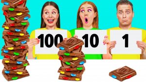 100 Слоев Еды Челлендж # Смешные Челленджи от KiKi Challenge