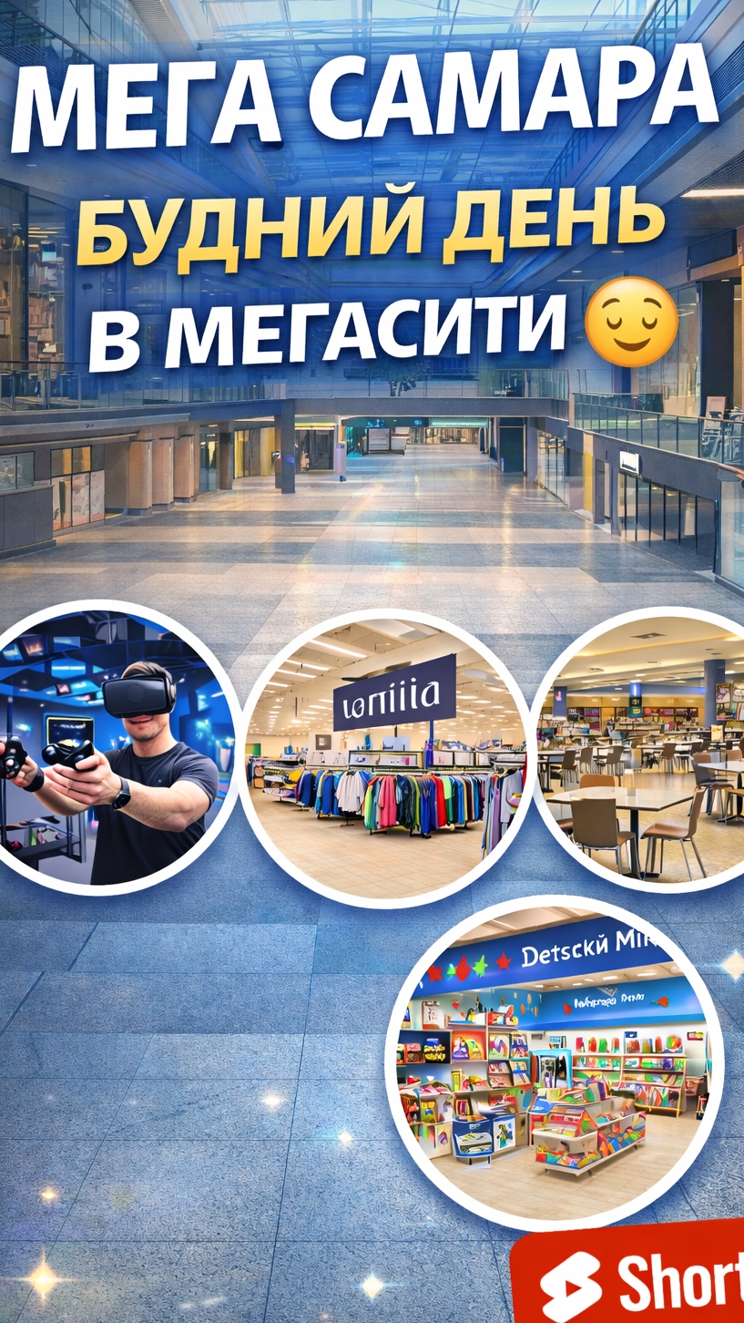 Самара, ТЦ Мегасити : Тихий будний день или пустота? 🏢✨