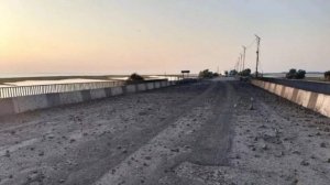 Мост в Чонгаре снова поврежден после ночной атаки БПЛА,Сегодня ночью беспилотники вновь атаковали мо