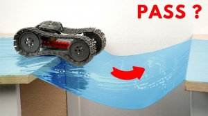 Гусеничная машина LEGO против скользкого нейлонового моста #Умное Лего