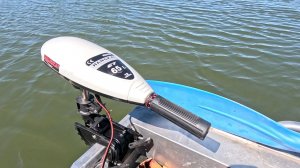 Лодочный электромотор HANGKAI 65 lb, обзор, тест на воде, троллинг.