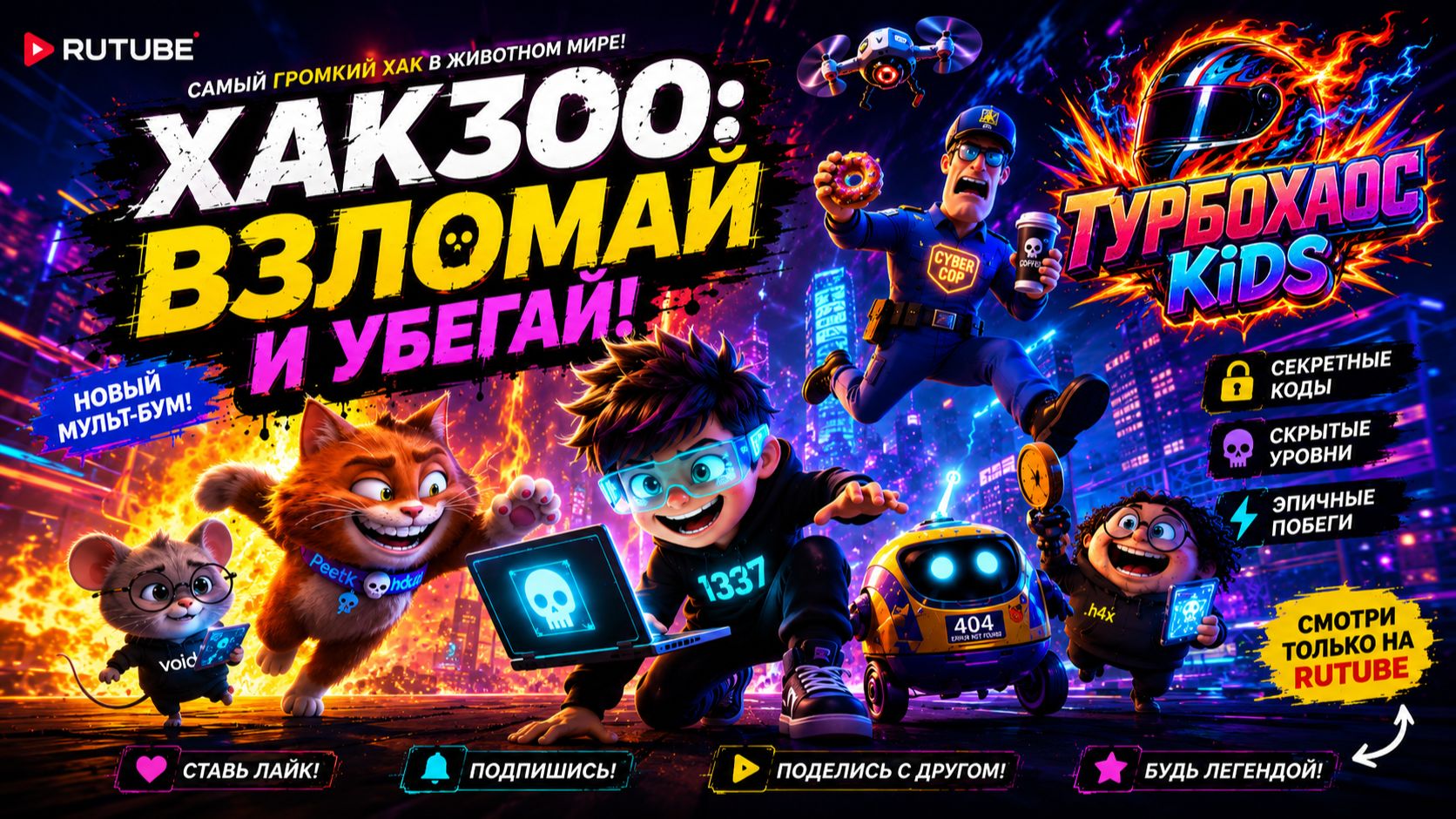 «ХакЗоо Взломай и Убегай!» серия12