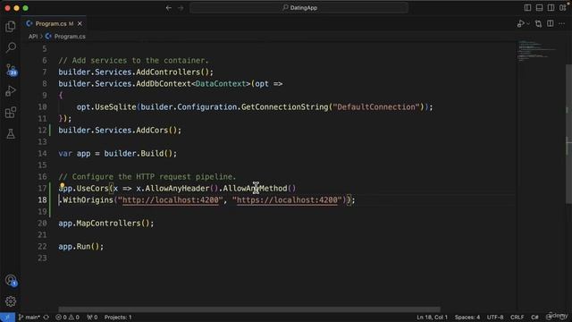 24 - Adding CORS support in the API смотреть онлайн