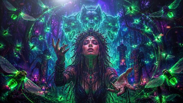 CICADA SWARM  PSYTRANCE MIX  145 BPM Full-On Psytrance & Forest Ritual