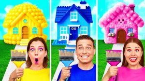 Домики Одного Цвета Челлендж # Сумасшедший Челлендж от Fun Teen
