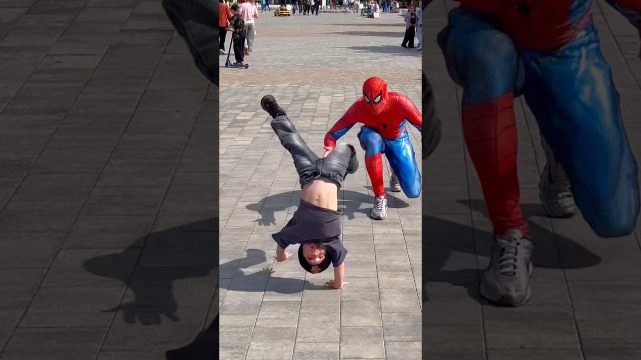 The Boy Surprised Spider-Man #spiderman