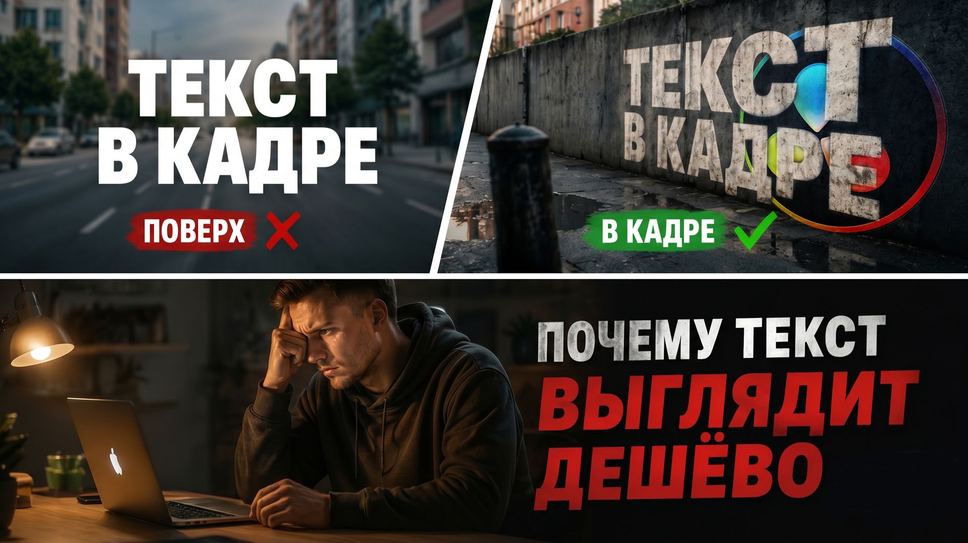 091 Вписываем текст в кадр. Всё о титрах за 10 минут