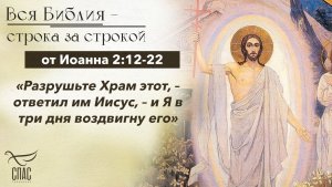 Евангелие от Иоанна глава 2:12-22 / Вся Библия строка за строкой