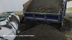 🚧 Монтаж септика Профи 1,5: котлован трактором, контроль нивелиром и пусконаладка.