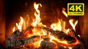 Fireplace 4K / Камин 4К / Звуки камина