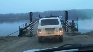 Паромная переправа через р. ВОЛГА в пгт. Волго-Каспийский Астраханской области.