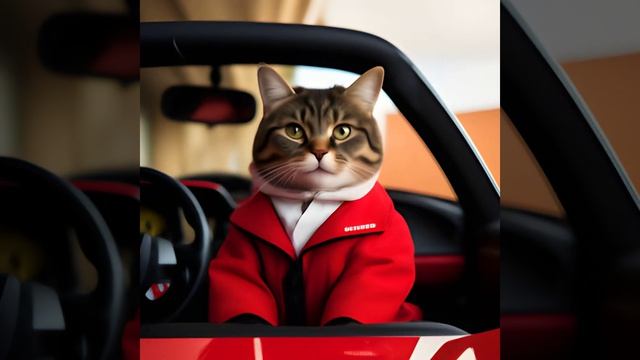 кошачьи Ferrari прикол