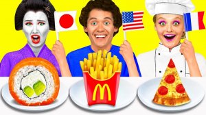 Челлендж# Еда из Разных Стран Мира # Смешные Моменты от Ideas4Fun Challenge