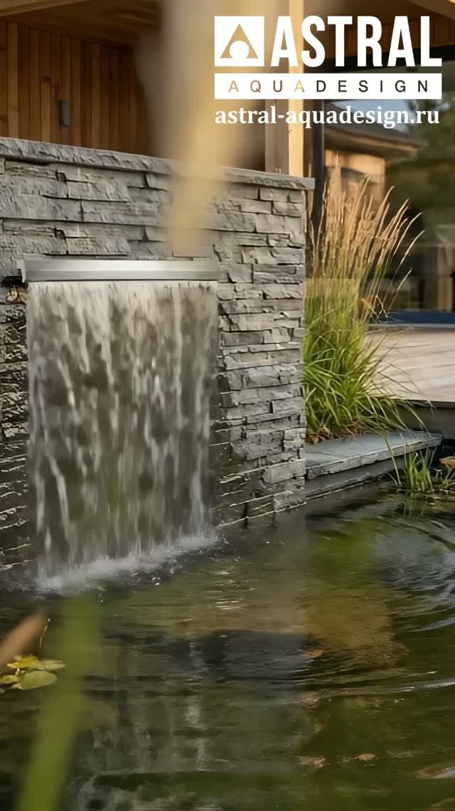 Излив водопада по стене для фонтанов и каскадов Astral Waterwall