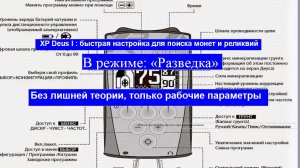 Раскройте потенциал XP Deus 1: правильная настройка для разведки.