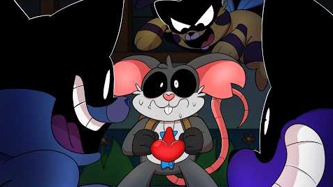Poppy Playtime cartoon short (fan animated) - Fitful Feline Frenzy🐱 смотреть онлайн